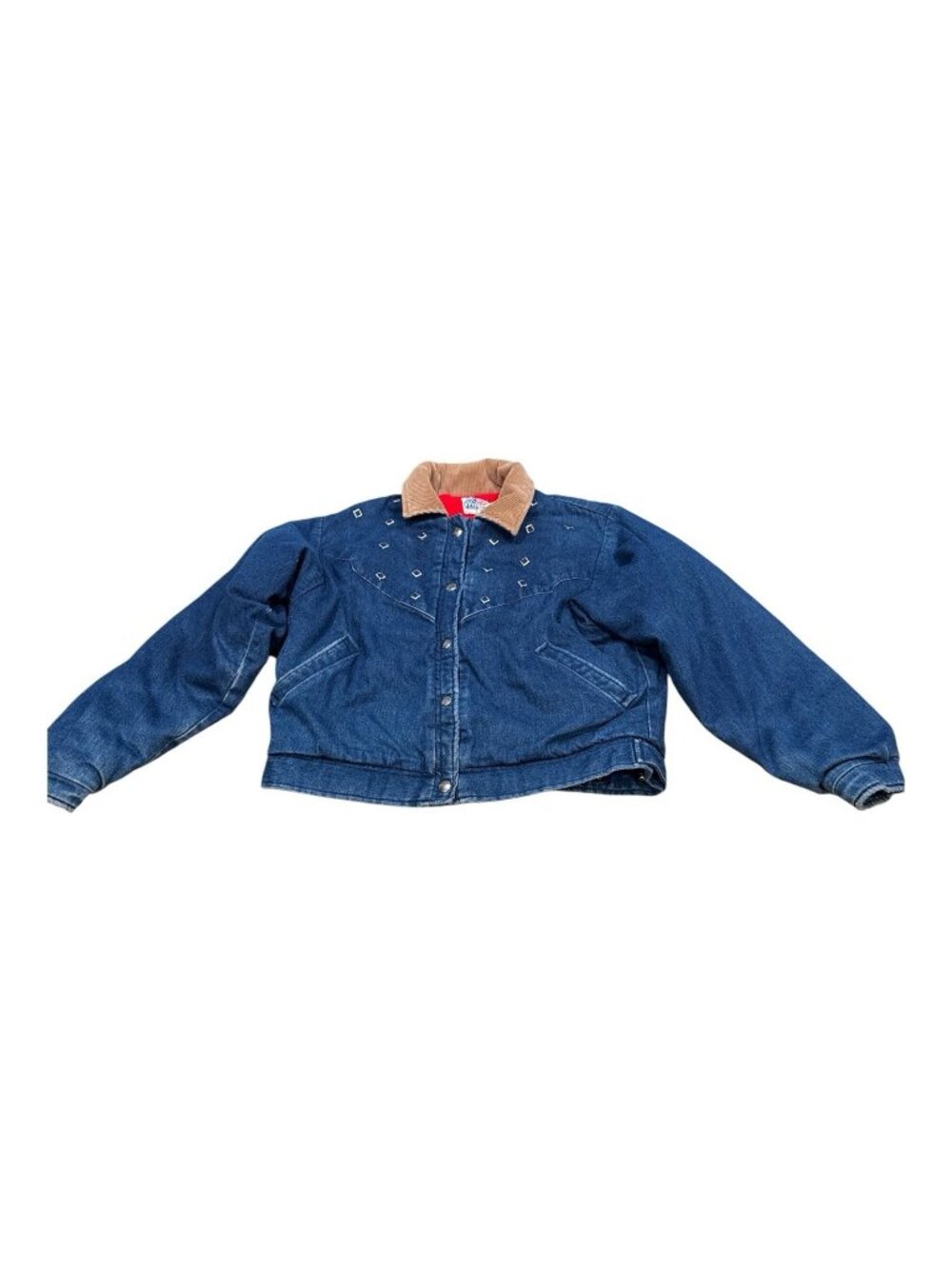 Vintage Western Miller Outerwear Denim Jacket Blanket Lined Women's Size 12 RARE